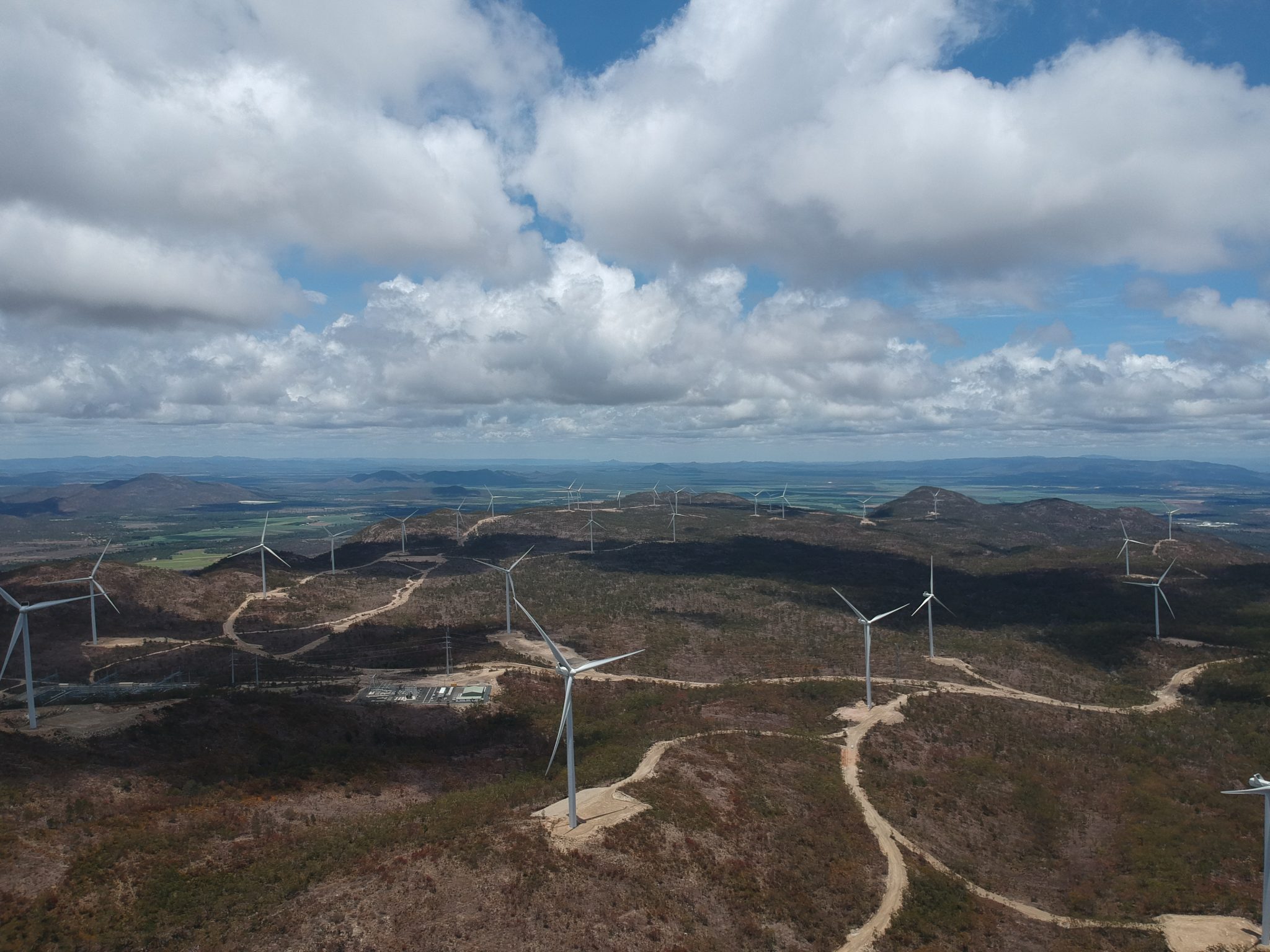 Drone footage over site in Australia